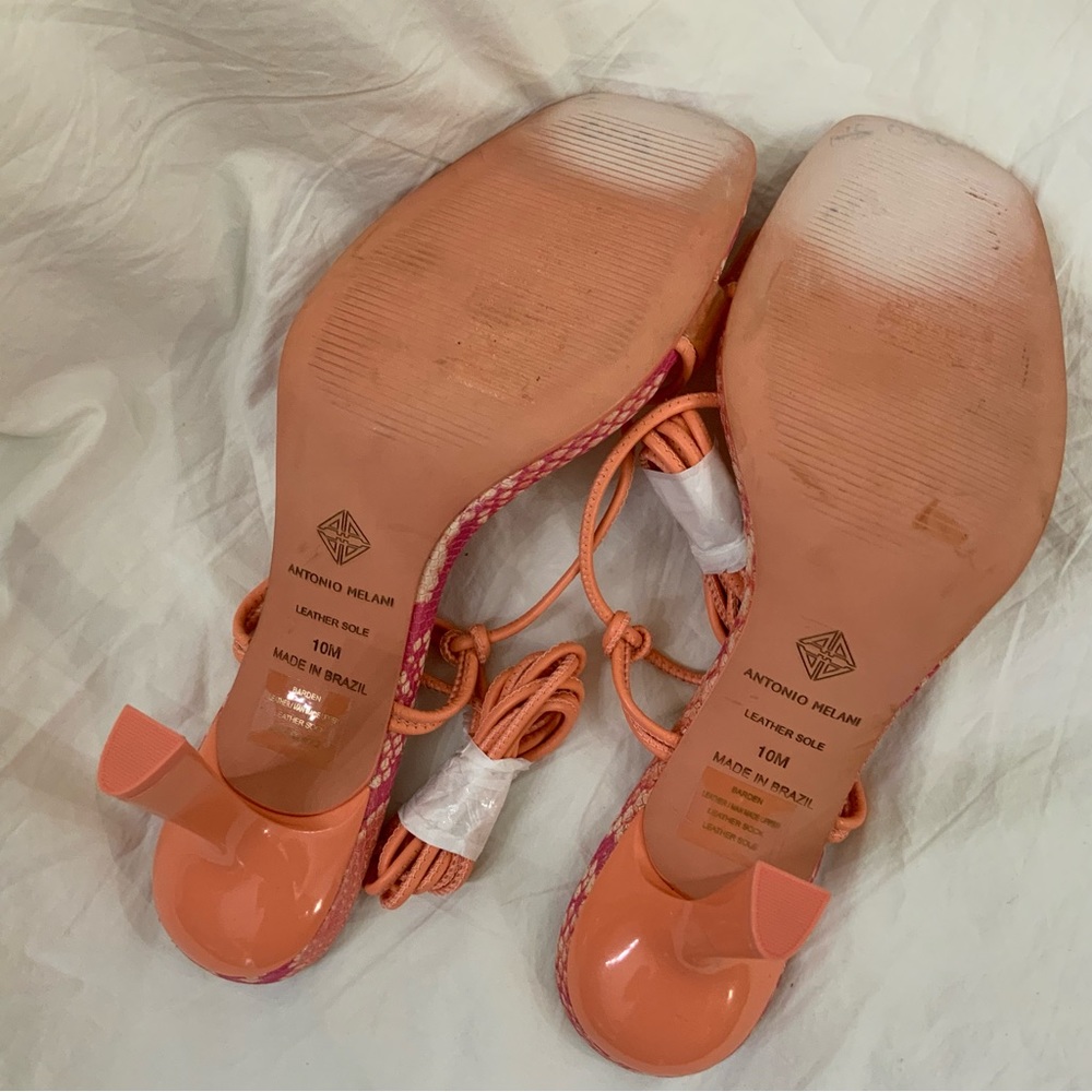 Antonio Melani Barden Lace-Up Dress Sandals
Citrus Peach 7.5M or 10M New - Picture 6 of 12
